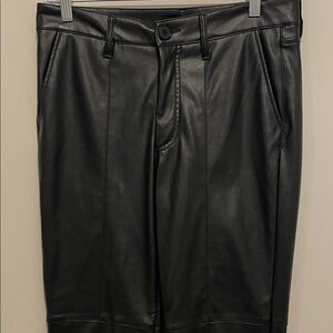 Kut from the Kloth Black Faux Leather Pants.
